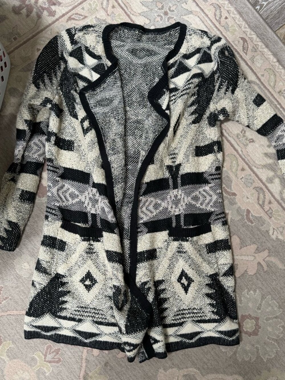 Anthropologie Size Large Long Open Sweater